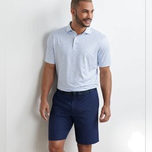 EUC Peter Millar Men's Summer Comfort Performance Jersey Polo Light Blue XXL